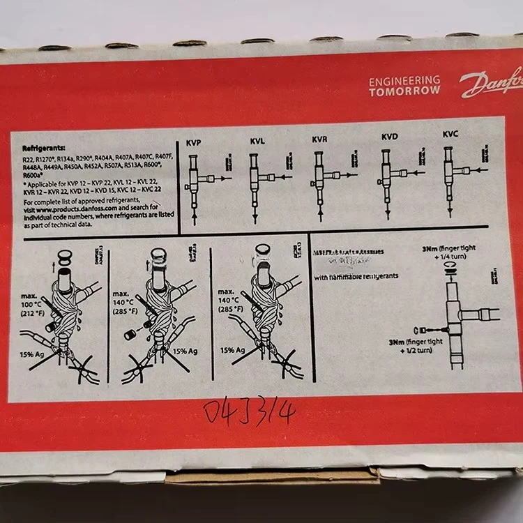 KVL 15 22 28 35 12 Koeling Carter Drukregelkleppen voor Koeling 1/2 ''5/8'' 7/8 ''1 1/8 ''1 3/8''