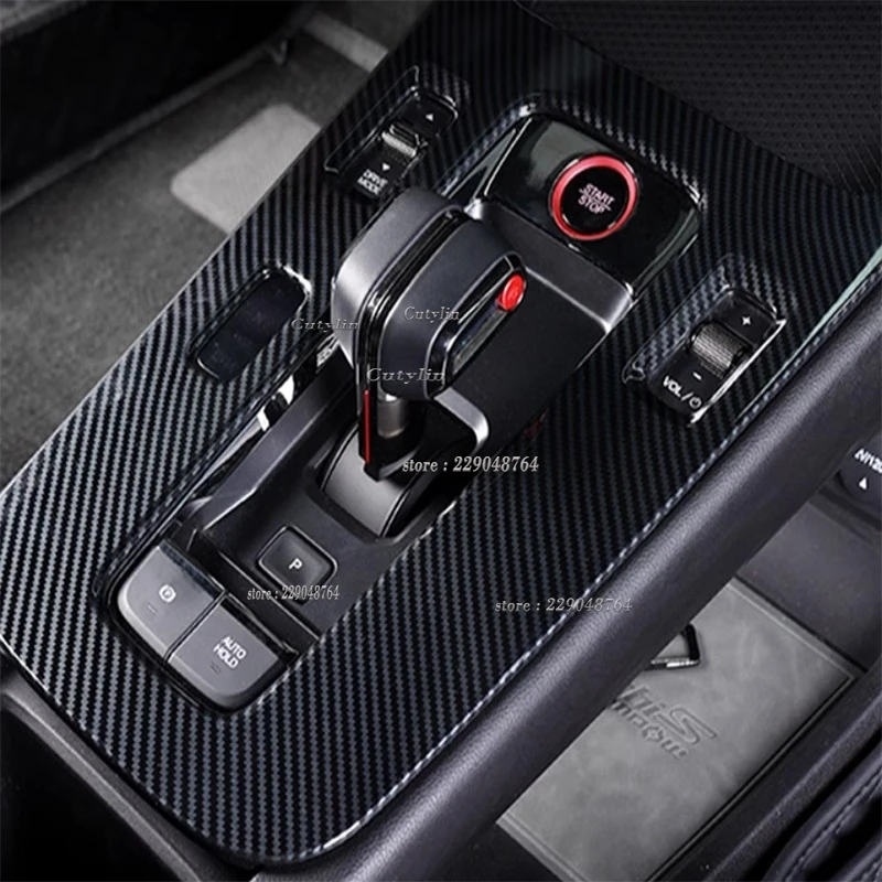 For Trumpchi GAC Empow 2022 2023 2024 ABS Carbon Fiber Color Car Gear Shift Panel Cover Sticker Trim Sticker Accessories