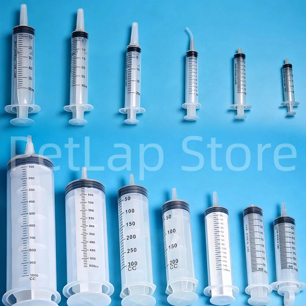 1-1000ml Plastic Syringe Without Needle, Calibrated Liquid Transfer Injector for Pet Feeding, Lab Oil, Perfume Refill, DIY Craft view 6