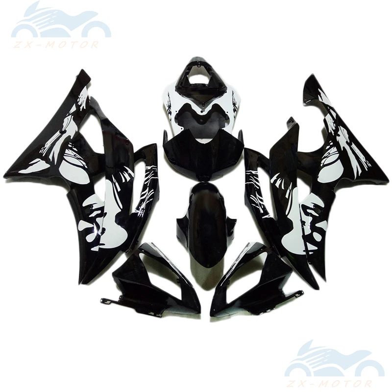 Injection Full Body Fairings Kits For YAMAHA YZF R6 2008 2009-2015 Black White Superior Motorcycle fairing r6 08-15 ZV56