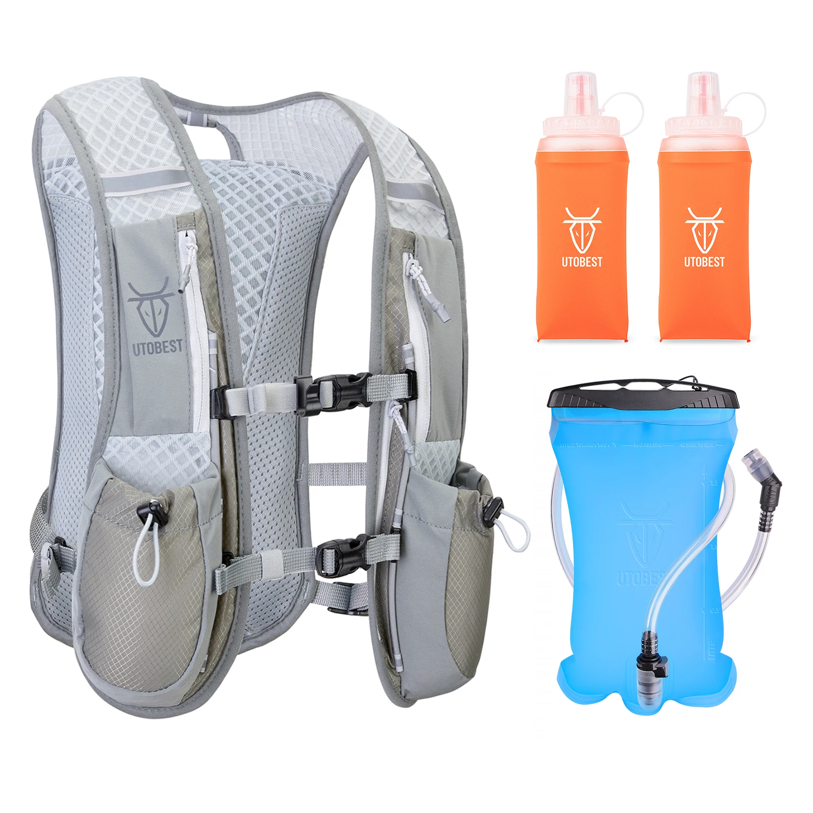 Utobest Trail Running Rucksack 5l ultraleichte Trink weste atmungsaktive Funktions packung für Marathon-Radfahren Wandern 8