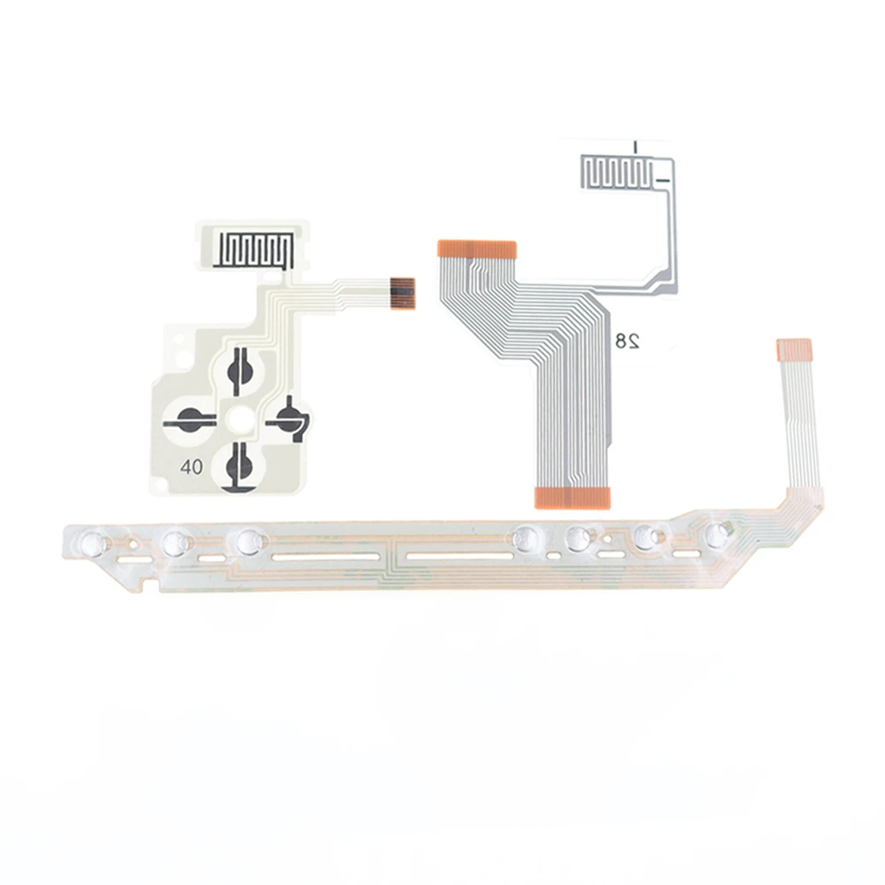 1Set Silicone Rubber Conductive Button Pads +Flex Cable Replacement For PSP1000 Game Console repair part - view 3