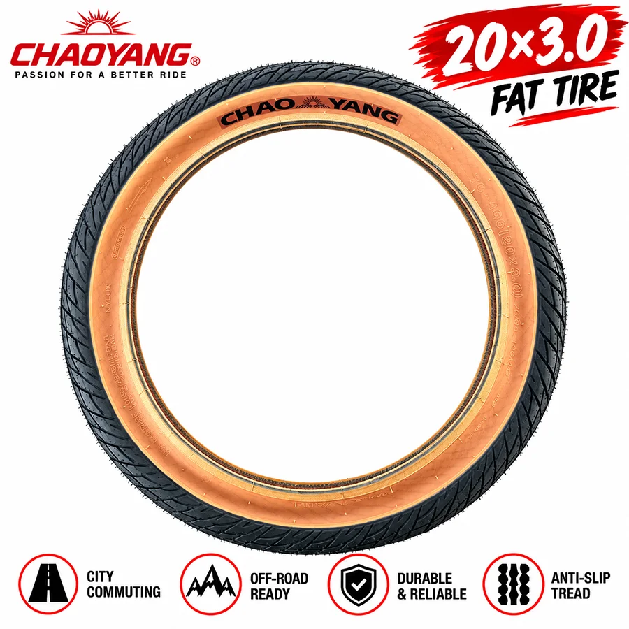 CHAOYANG H-5213E 20x3.0 Fatbike-Reifen 76-406 30TPI 770g E-Bike Fahrradreifen 2er-Pack – Detail 8