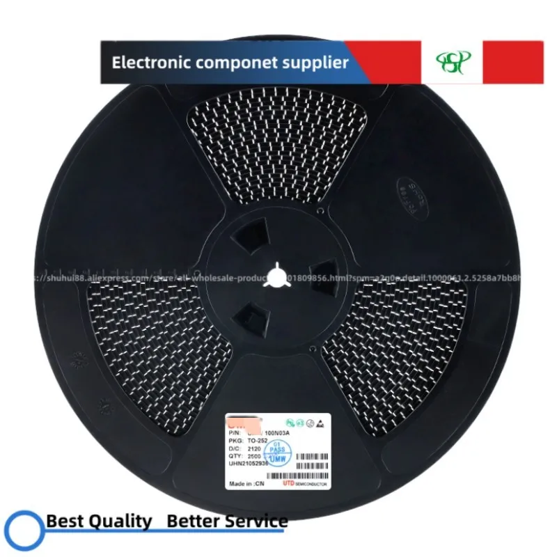 

2500pcs 100N03A TO-252 30V/90A N-channel MOS FET chip.