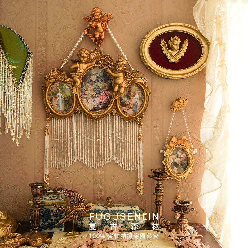 

Forest angel relief photo frame picture frame decoration home soft decoration wall hanging wall photo props