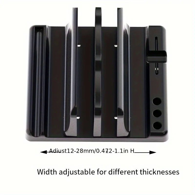 رف تخزين عمودي للكمبيوتر المحمول لجهاز MacBook iPad والكمبيوتر اللوحي وقاعدة معدنية لسطح المكتب