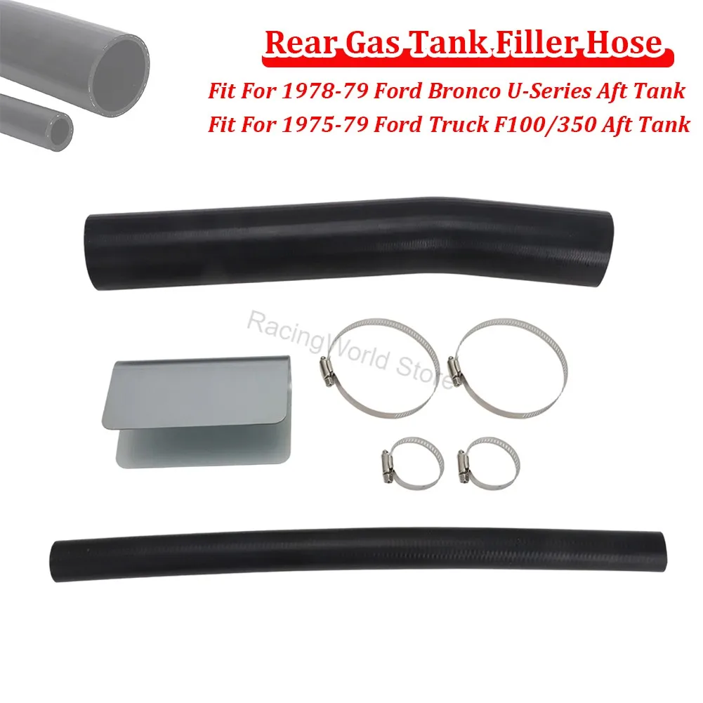 Manguera de llenado de tanque de gasolina trasera compatible con Ford Bronco 1978 1979 F100 F150 F250 F350