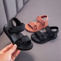 Chłopięce sandały letnie buty dziecięce modne lekkie miękkie mieszkania maluch dziewczynek sandały niemowlęce dorywczo plażowe buty dziecięce Outdoor