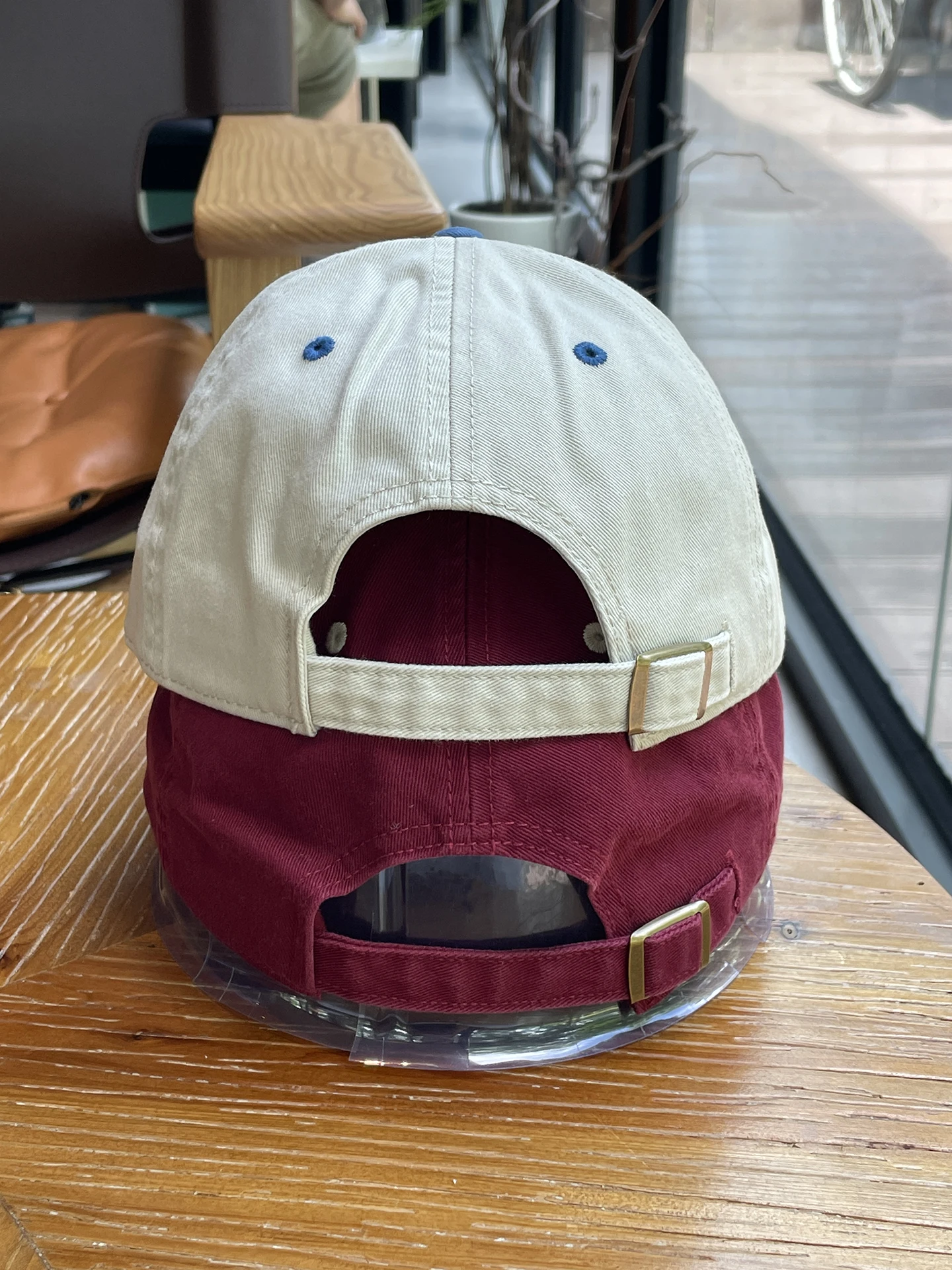 Soft top color matching baseball cap couple's four-season cap men's face hat 4
