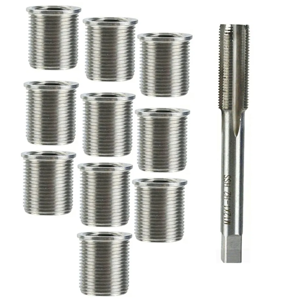 

Комплект для ремонта резьбы M10*1,0 со вставкой из нержавеющей стали для двигателя и обслуживания машин, инструменты для ручного ремонта