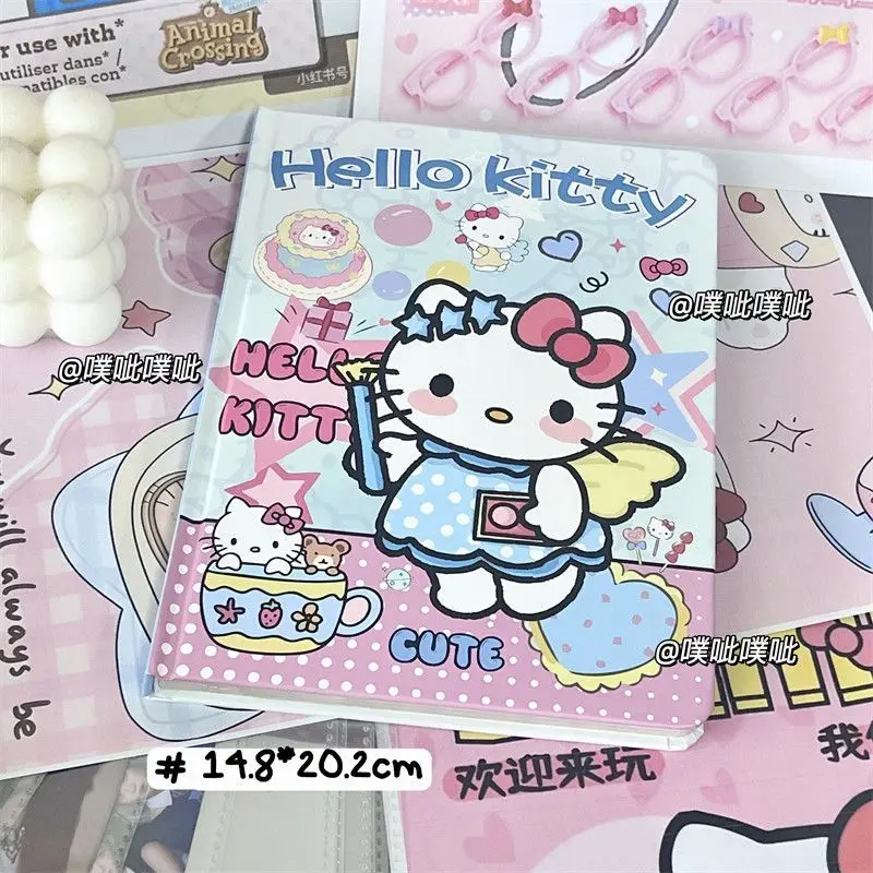

2025 Kawaii Sanrio Hello Kitty Notebook A5 Cute Anime Cartoon Girl Heart Student Hand Drawn Printed Ledger Diary Girls Gift Toys