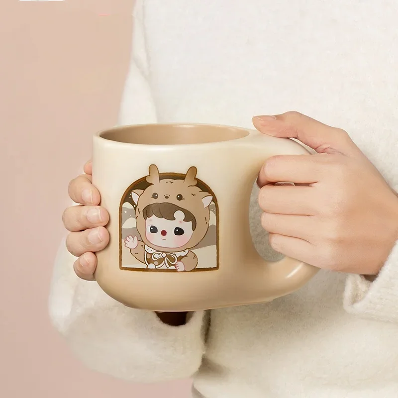

HACIPUPU SNUGGLE WITH YOU Series Ceramic Cup Set Home Cute Water Cup Kawaii Home Decoration For Girls Birthday Gift
