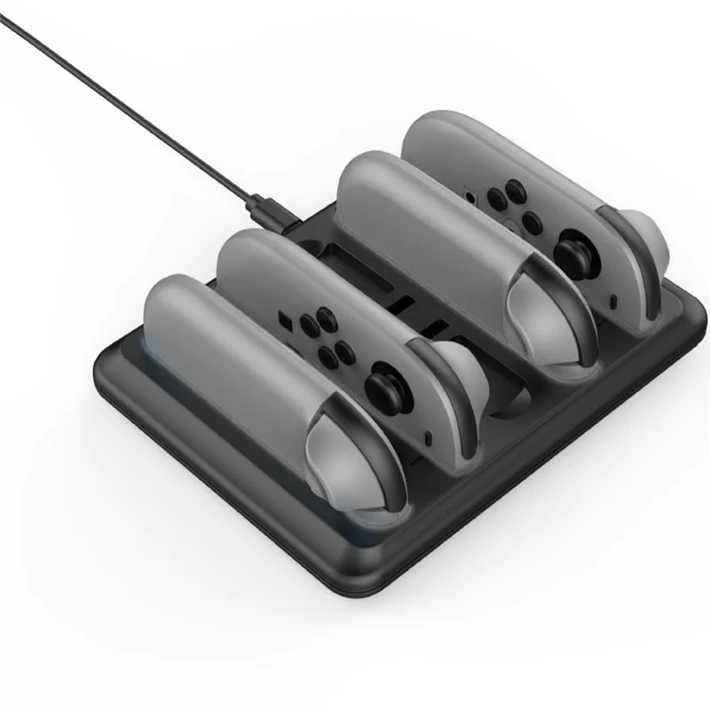 VO-For Nintendo Switch 2 コントローラー充電ステーション 4 In 1 充電スタンド 4 Joy Con コントローラー充電ステーション
