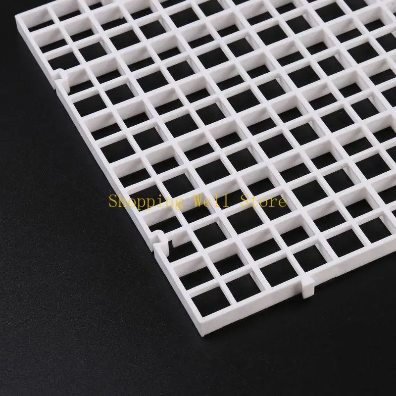 KX4B Aquarium Divider Plasticグリッドプレートフィルターボトムトレイ分離ボードパーティション