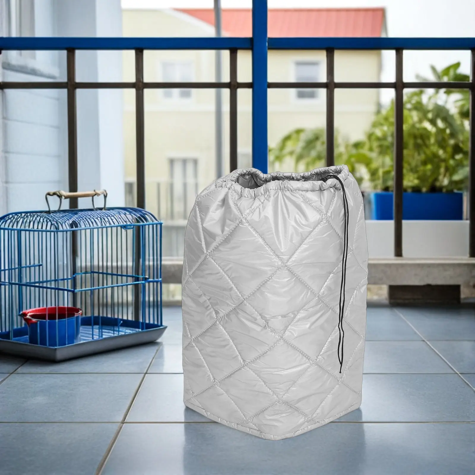 Waterproof Propane Tank Cover with Drawstring Sun Protection Weatherproof Cylinder Protective Cover for Grilling Camping Outdoor
