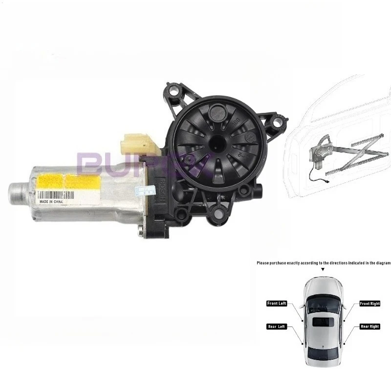 

BUPEK передний правый двигатель стеклоподъемника для Hyundai Sonata 2011-2014 годов, электродвигатель стеклоподъемника, оригинальные детали 824603S001