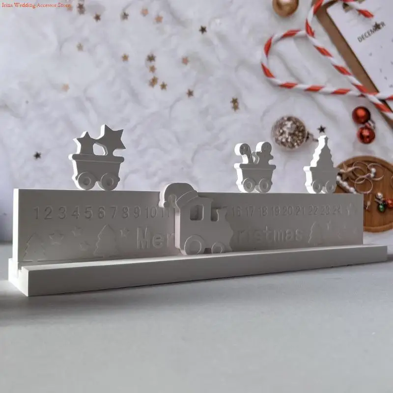 G92D عطلة تحت عنوان قوالب صنع اليد تقويم القدوم قالب سيليكون الملمس مناسبة للمشاريع والاحتفالات الموسمية