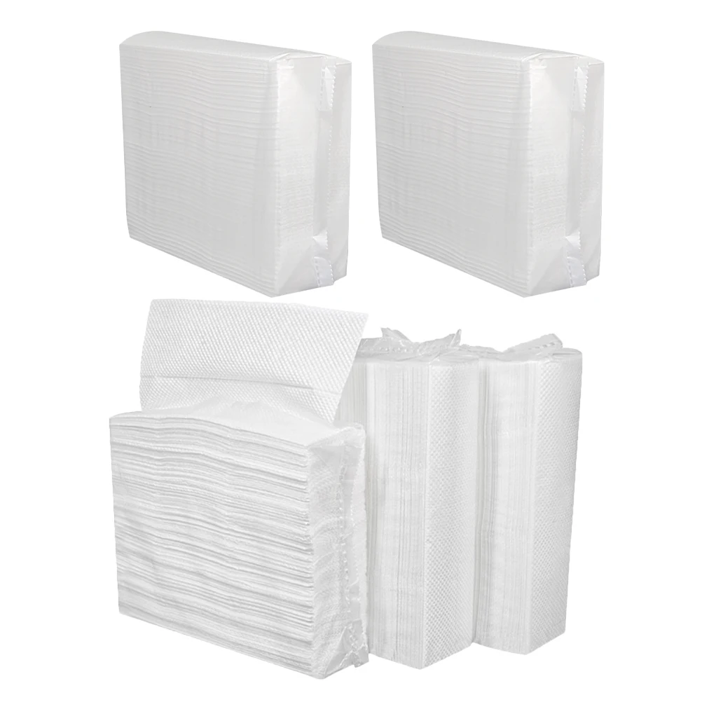 

5 Bags Thick Hand Paper Towels Multi-Function Bathroom Napkins For Dispenser Bulk Disposable Water-Absorbent Convenient Kitchen