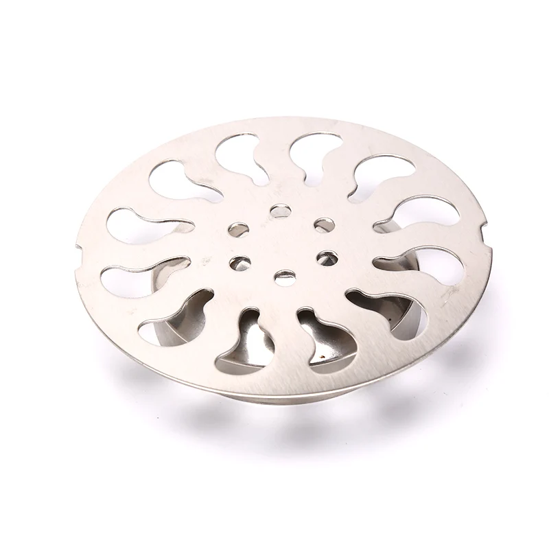 1pc Stainless steel floor drain cover overflow Round Anti-clogging shower Drain