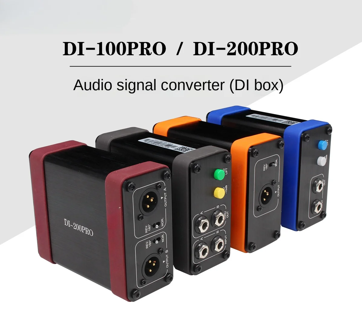 

DI-100PRO 200PRO DIBOX Audio Converter, Instrument Conversion Box DI Box