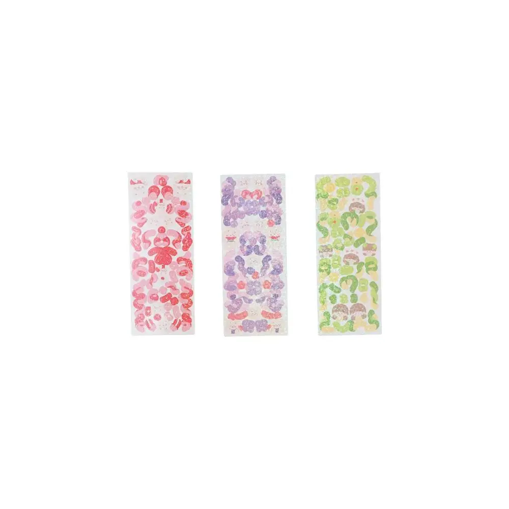 

Photo Self Adhesive Glitter Laser Ribbon Hand Account Decoration Stickey Stationery Ribbon Stickers Set Decorative Stickers