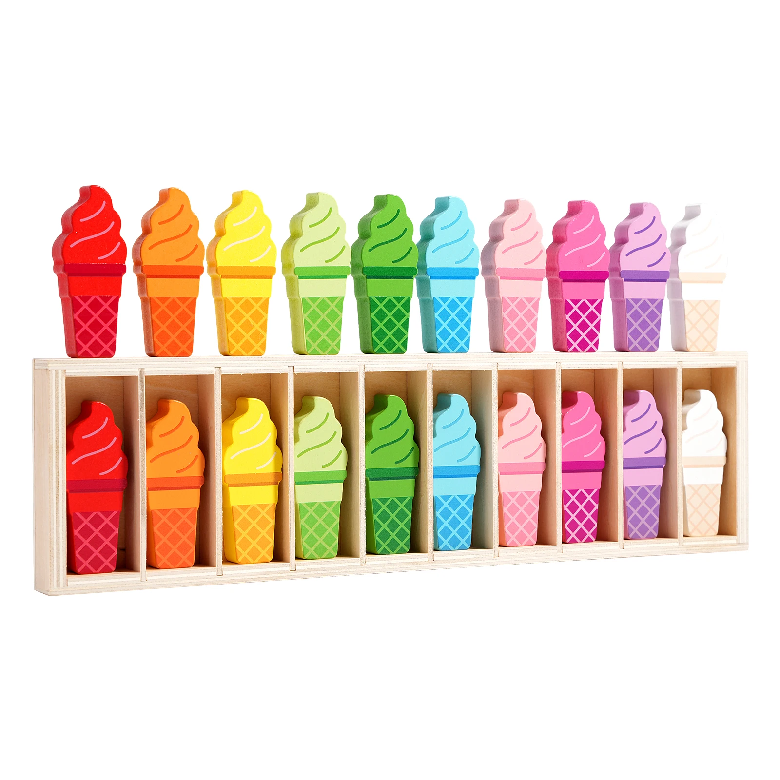 Nieuwe kinderpuzzelspeelgoed Drink om te drinken Kleursorteerbeker Kleuraanpassing Classificatie Montessori Vroeg onderwijs Logisch denken