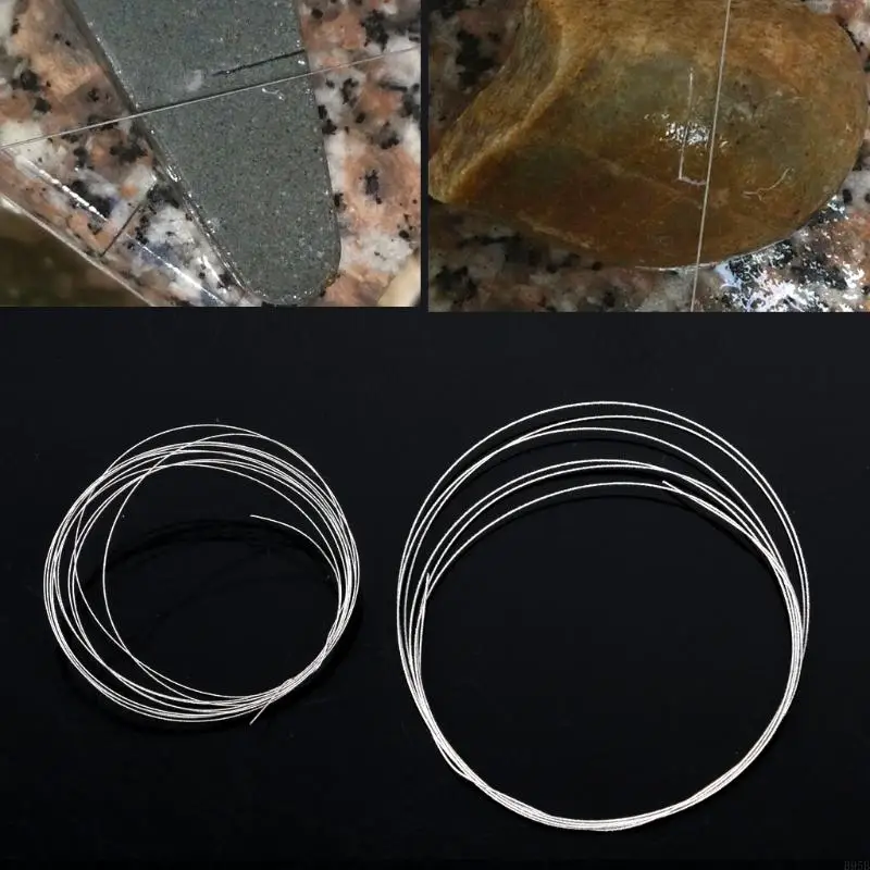 1m 0.26/0.38mm Metal Wire For Diamond Emery Glass DIY Cutting B95B