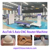 가구 만들기 AccTek 5 축 Cnc 라우터 4 축 1325 2030 3D Cnc 나무 조각 기계 조각 된 주방 캐비닛 도어 6
