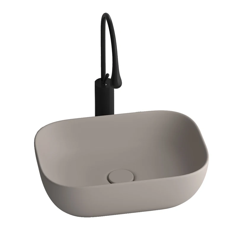 Simple ceramic oval basin small size basin washbasin