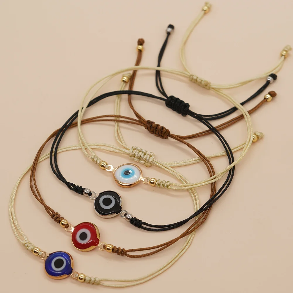 

Colored Devil's Eye Bracelet Martis Series Adjustable Rope Bracelet for Women Men Couples 2024 Fashion Bohemian Jewelry Gifts