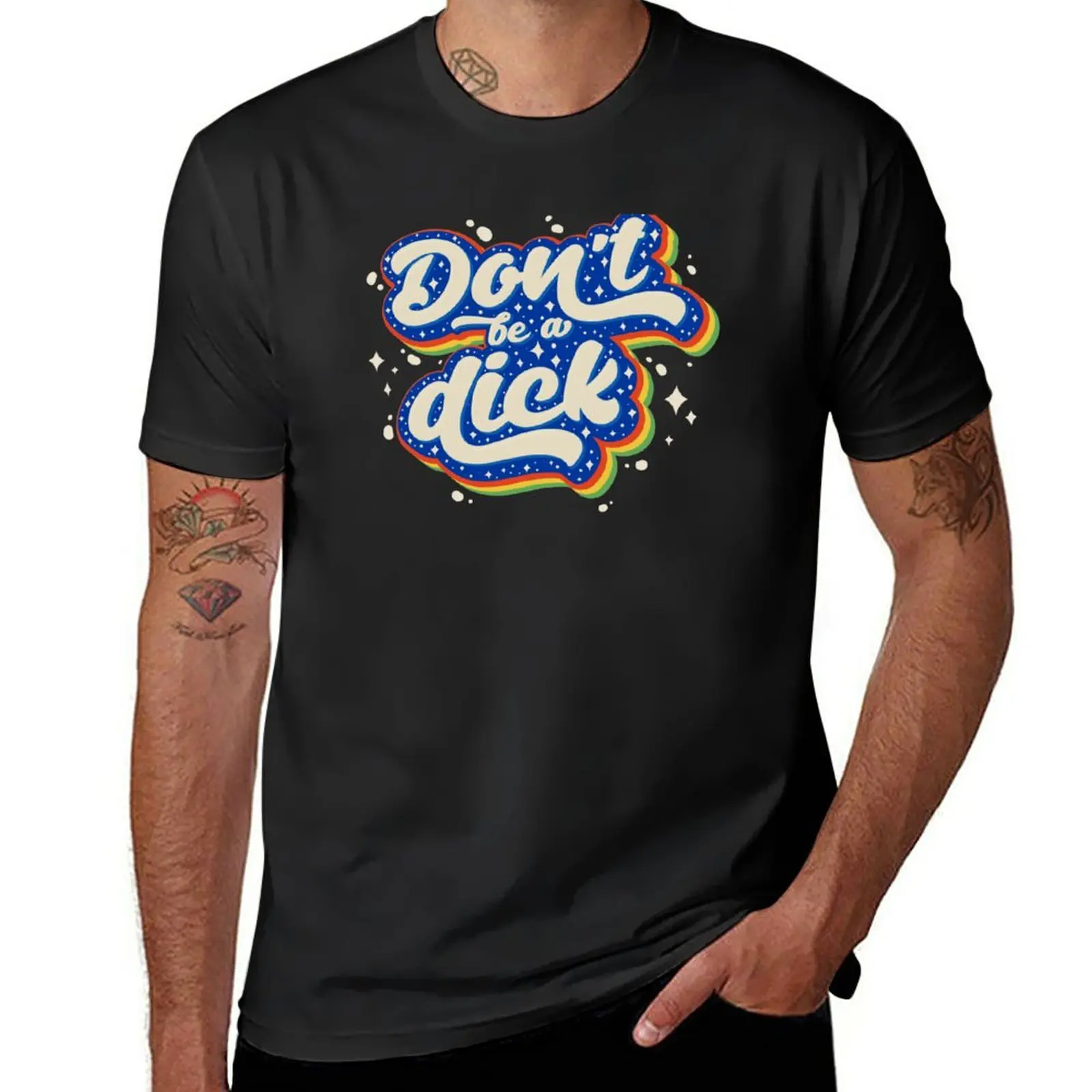 New Dont be a Dick T-Shirt plus size tops Short t-shirt Anime t-shirt T-shirt men