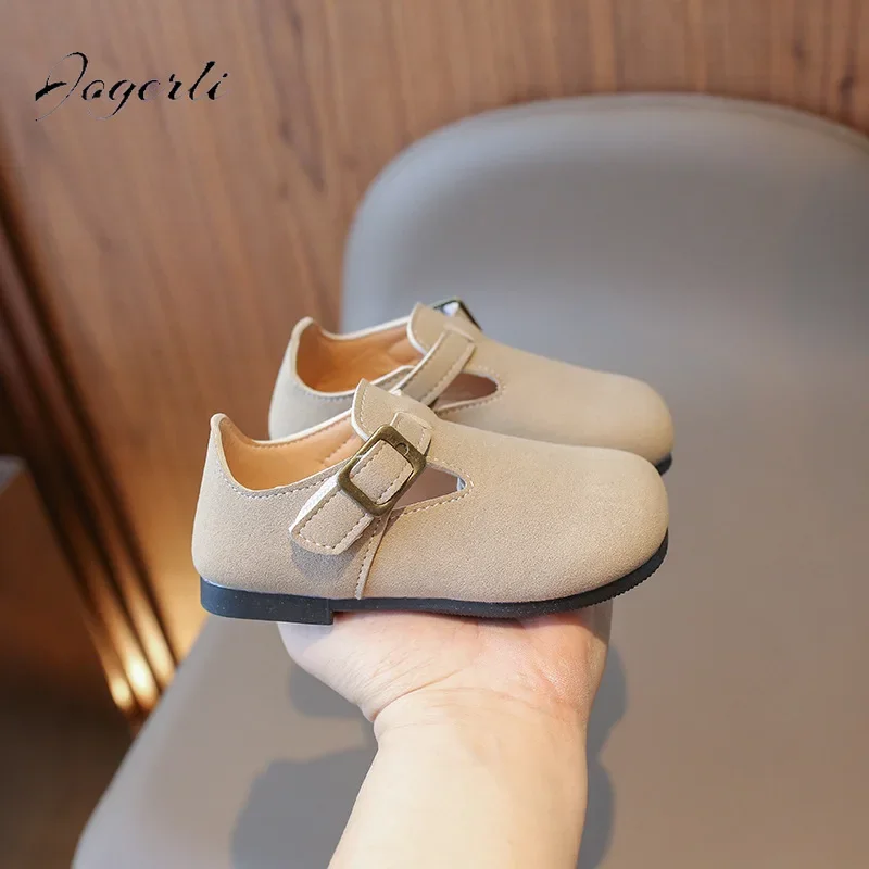 Children\'s PU Leather Shoes Spring Autumn New Kids Single Flats Girls Boy Soft Sole Casual Loafer School Student