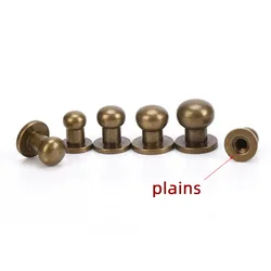 Plains Back 500sets 8mm Zinc Alloy 6 mm Round Head Stud Spot Screwback CraftLeather Bag Belt Chicago Button Screw Pin Nail Rivet