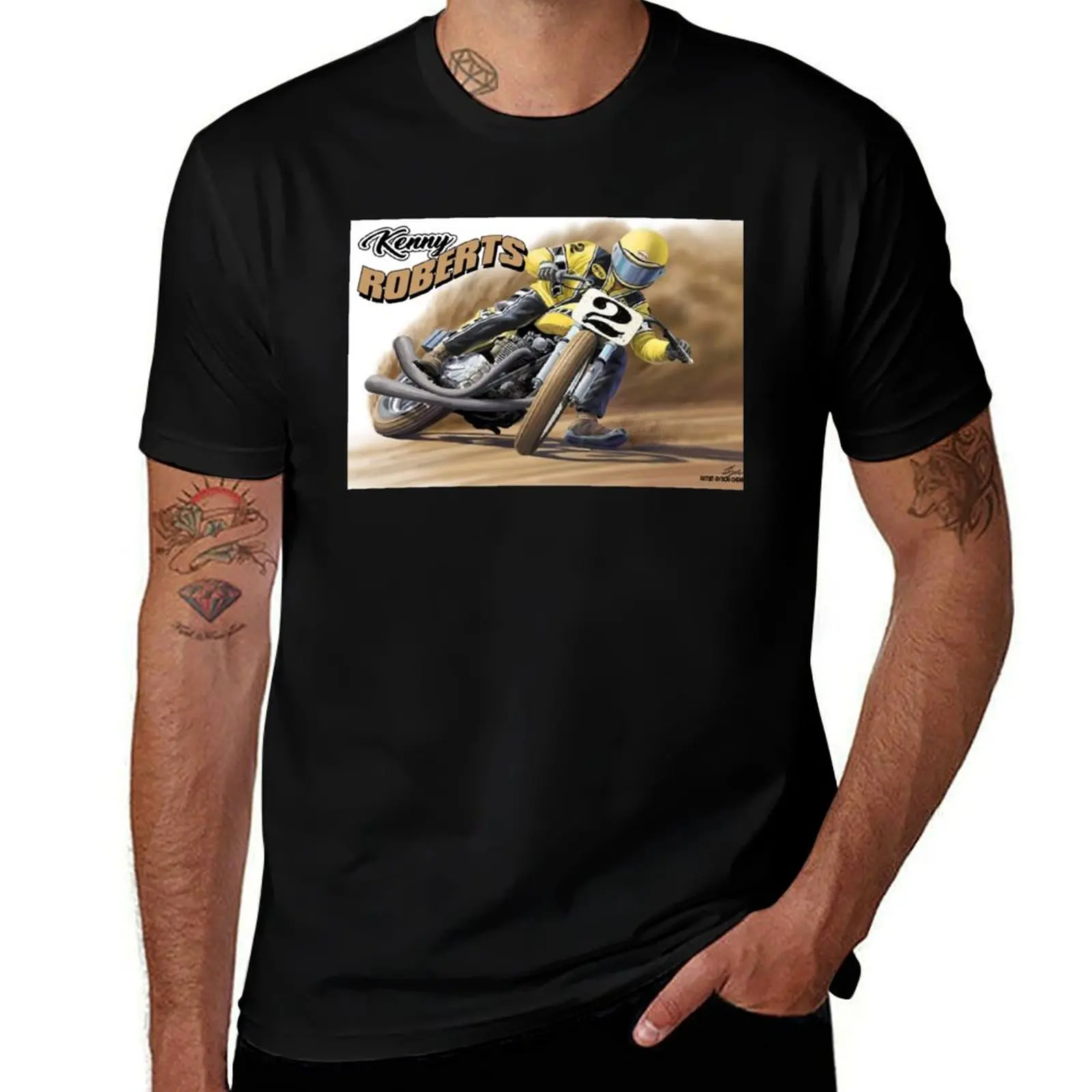 

Ken Roberts Flat Track T-Shirt essential t shirt t shirt custom print t shirt for man T-Shirt