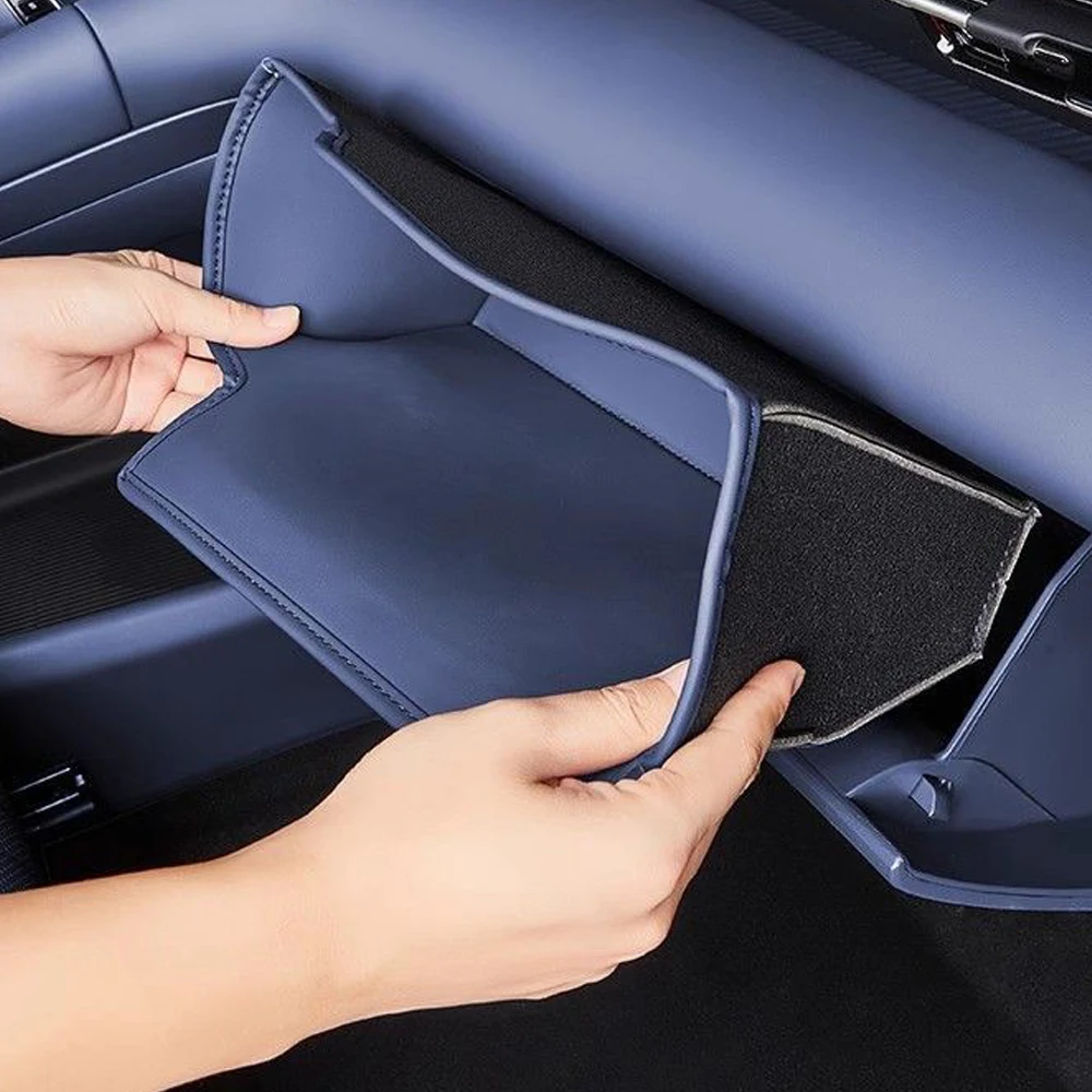 Leather For Geely Galaxy E5 2024 2025 Car copilot Storage Box Protector Pad Door Anti-dirty Pad Passenger Storage Mat Accessory