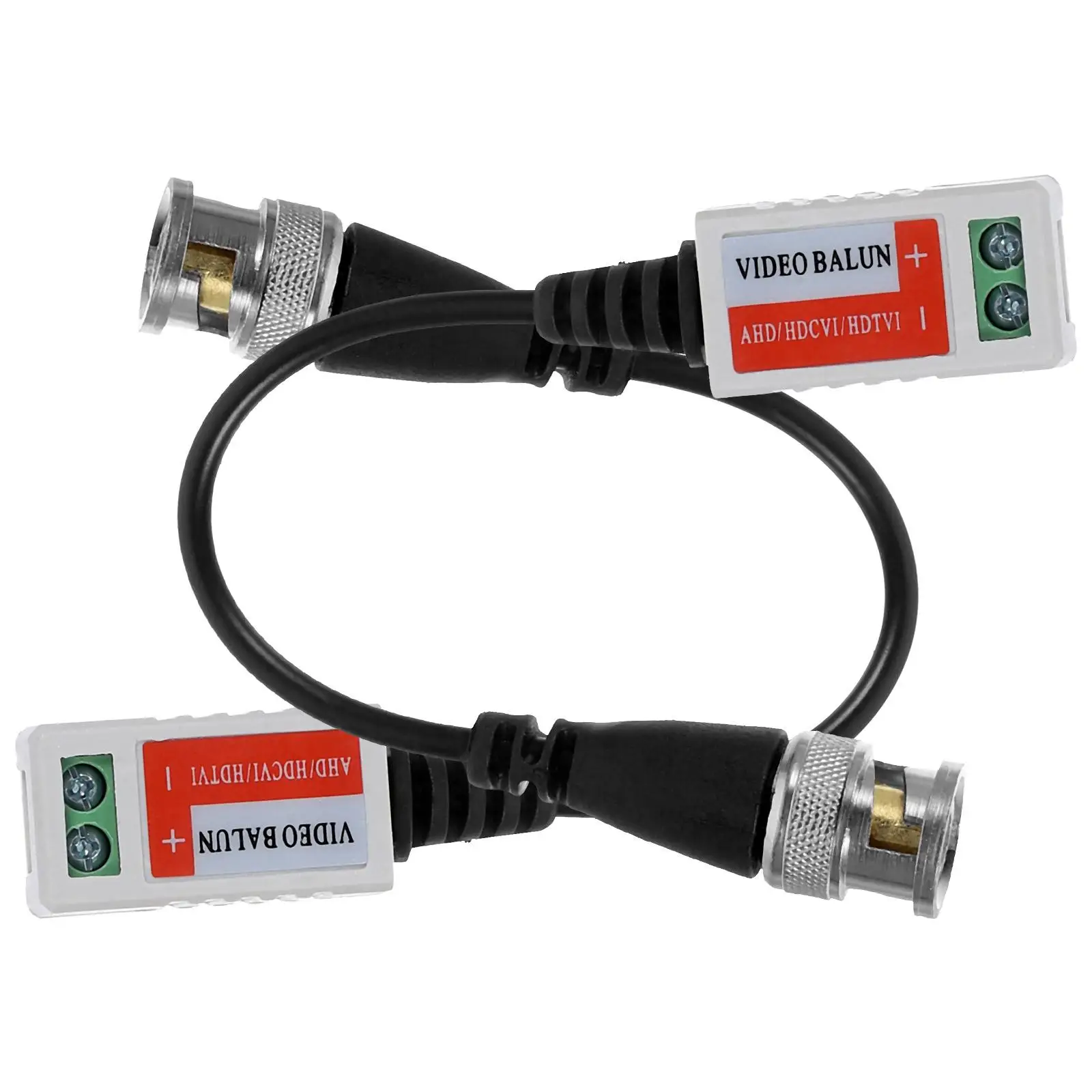 

A Pair of -202A CCTV Camera Coax Single Channel Passive Video Transeceiver Cables (Black)