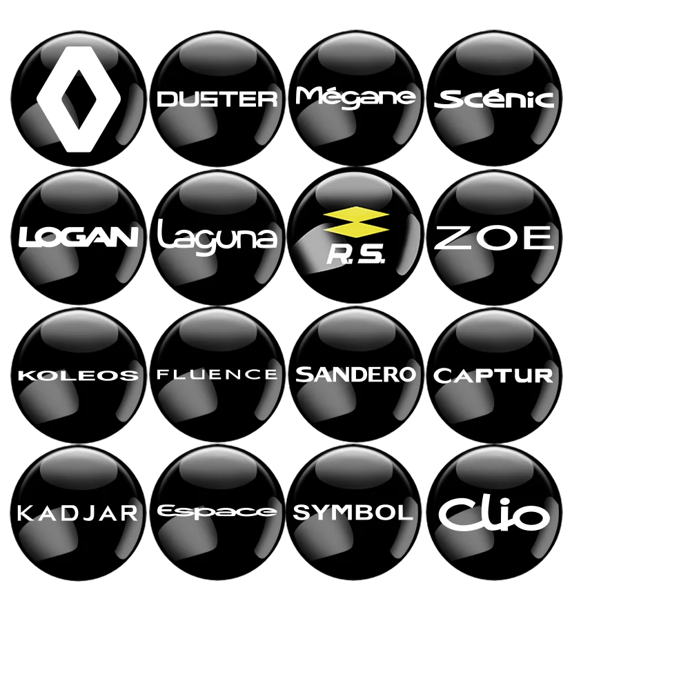 4 pièces de capuchons de valve de pneu de roue de voiture en métal, étui pour valve, accessoires automobiles pour Renault Scenic Loguna Duster Twingo Clio Megane Koleos Zoe