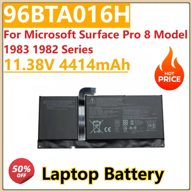 

High Quality New 11.38V 4414mAh Battery DYNC01 96BTA016H For Microsoft Surface Pro 8 Model 1983 1982 Series