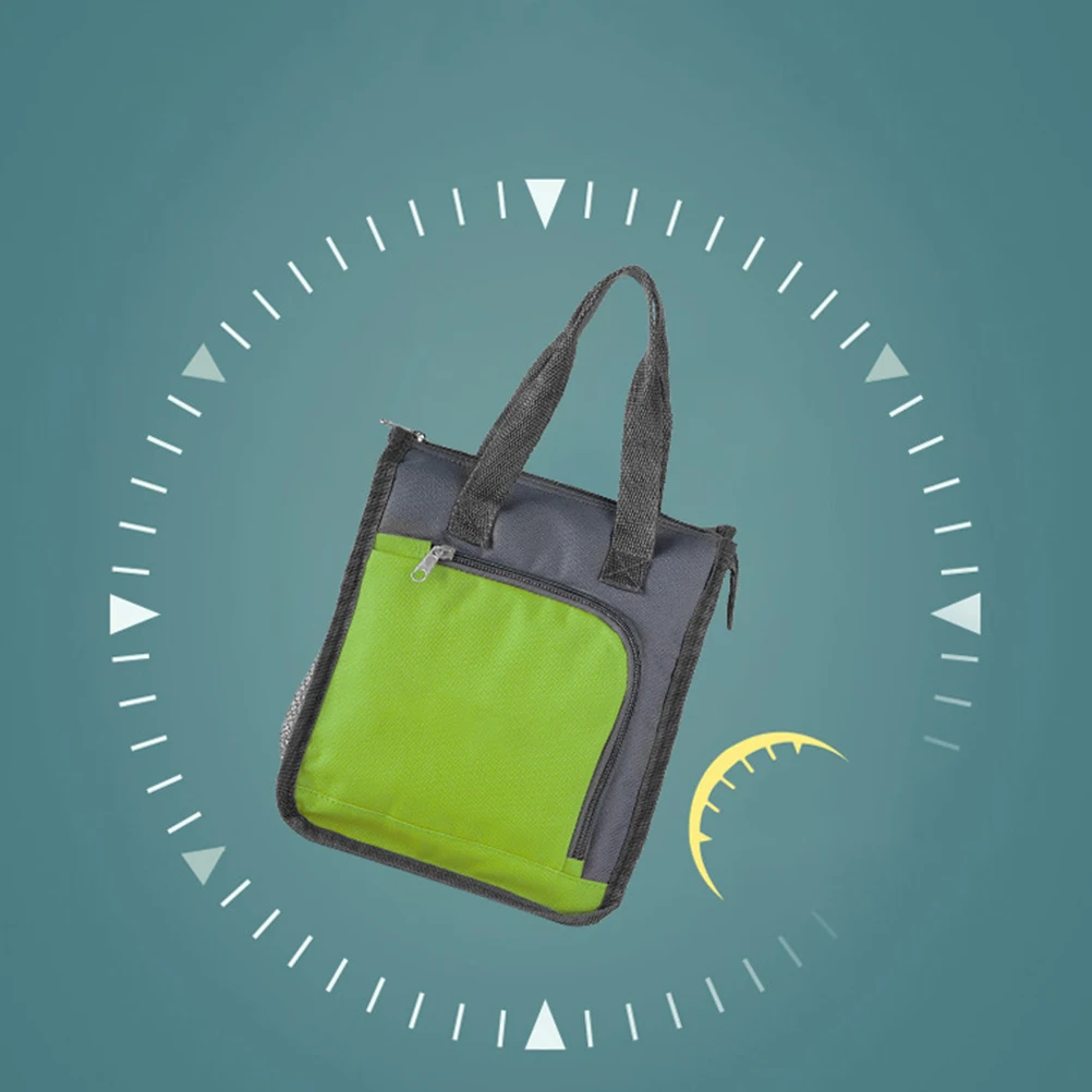

Oxford Cloth Insulated Lunch Bag Heat Preservation Office Use Men Women Reusable Picnic Thermal Food Storage Large