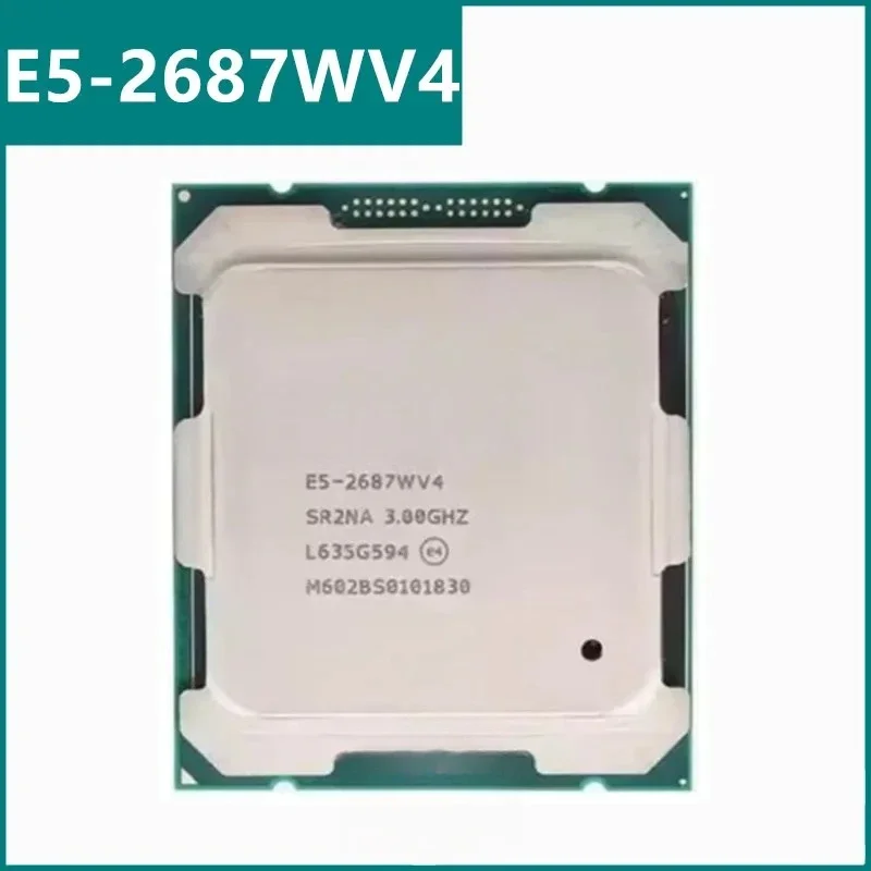 E5-2687WV4 CPU 14nm 12 S 24 Threads 3.0GHz 30MB 160W LGA2011-3 For X99 Motherboard E5 2687WV4
