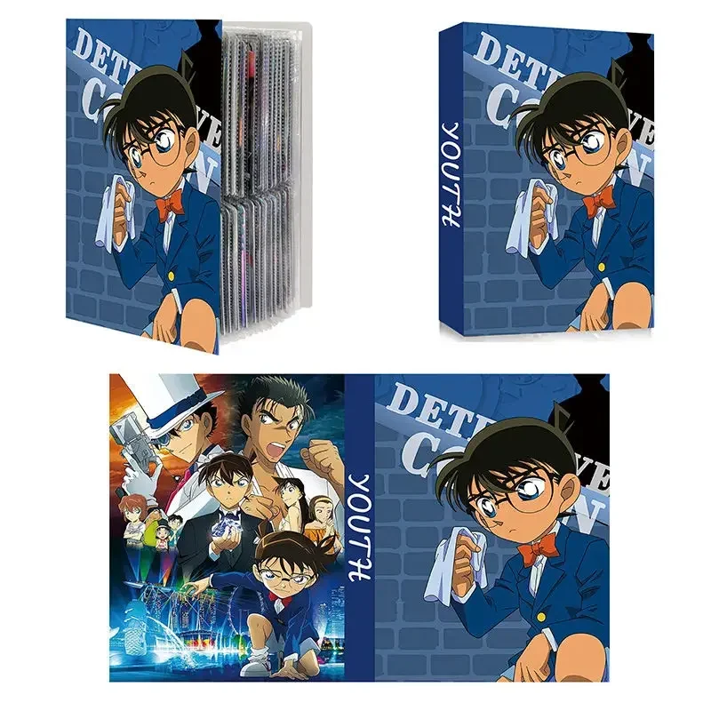 

Обложка для карт Detective Conan с 4 карманами, Обложка для карт аниме с 30 внутренними страницами, до 240 карт