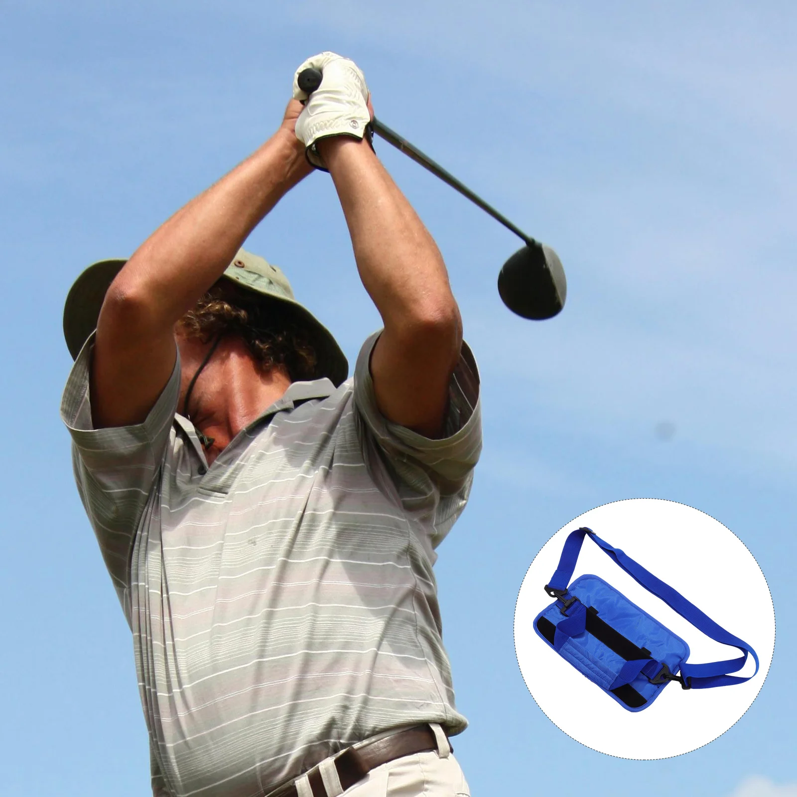 

Golfing Club Bag Wear-Resistant Nylon Mesh Large Capacity Convenient Carry Portable Outdoor Golf Club Carrier Supplies