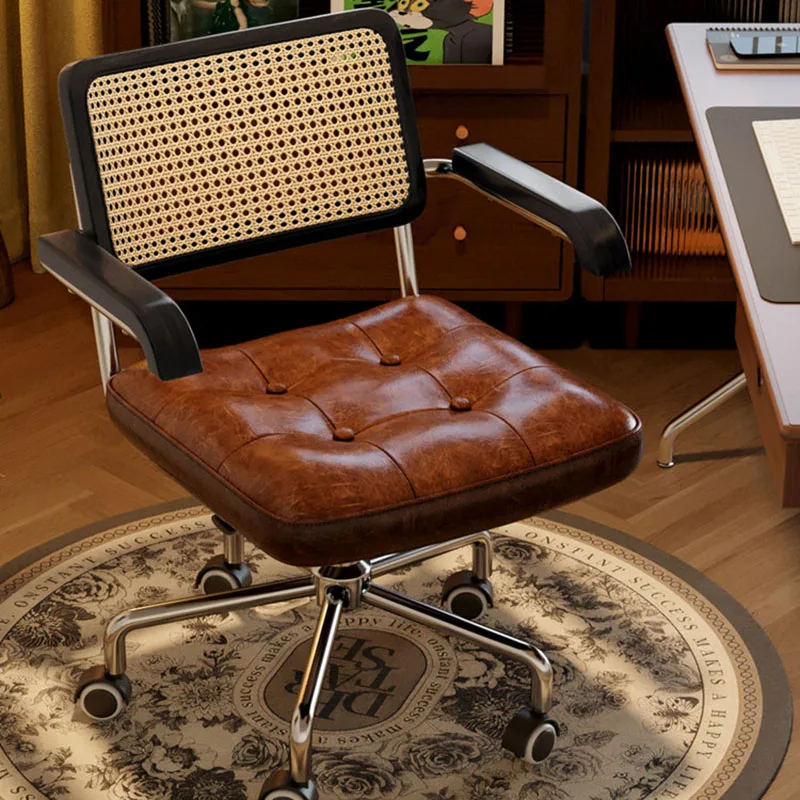 

Study Desk Office Chair Swivel Ergonomic Mobile Makeup Lounge Office Chair Student Cushion Sillas De Oficina Home Furniture