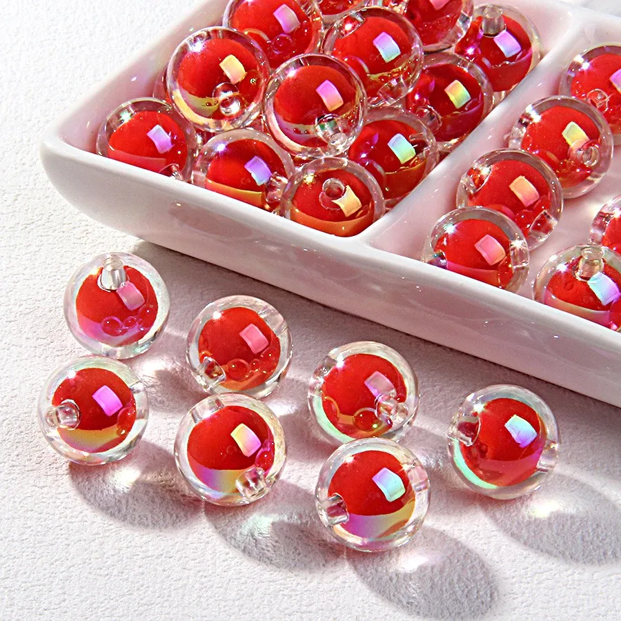 8mm 100pcs DIY beads with multiple colors and scattered beads. Can be used for accessories such as bracelets, necklaces, etc view 5