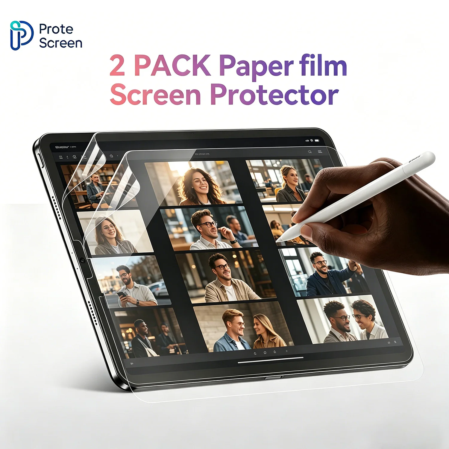 

Protescreen 2Pack Paperfeel screen for iPad Pro 11/13in, Matte Anti-Glare, Eye-Friendly, Perfect for Drawing, Writing, and Notes
