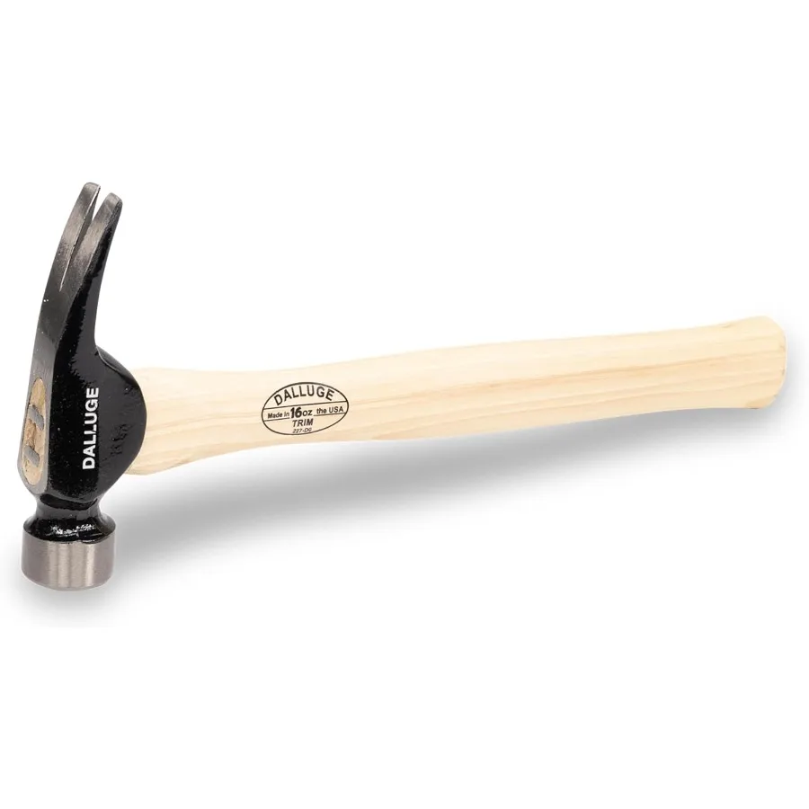 VAUGHAN DALLUGE Trim Hammer 16 oz Head American Hickory Handle Made In The USA 1600 VN01600