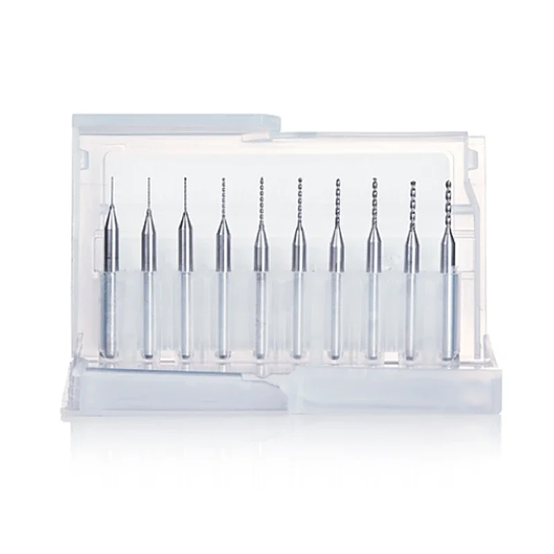 Imagem -03 - Tungsten Broca de Aço Aço Combo Grupo Model Tool Silver Hand Tool Hobby Acessório 0.3 mm a 1.2 mm 10 Pcs por Conjunto Dspiae-db03