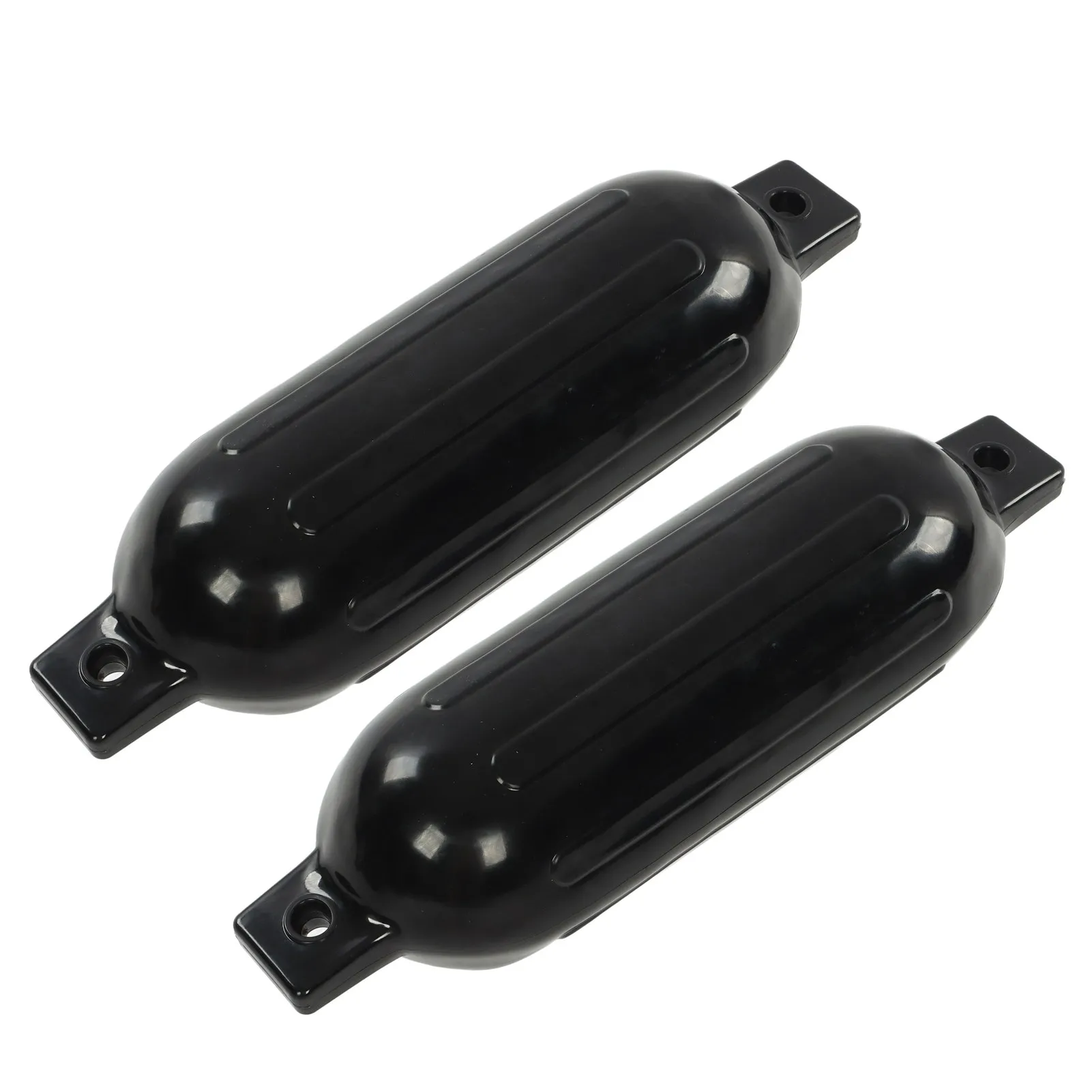 

2pcs 6.5x23 Inches Boat Fender Bumper - Black, Suitable for Yachts, Fishing Boats & Pneumatic Boats