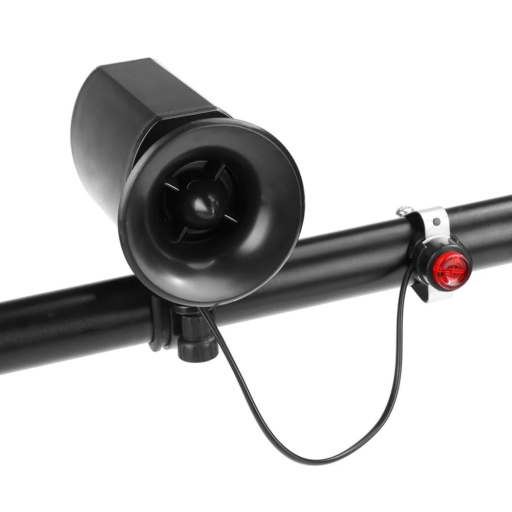 Super Loud Bike Electric Horn 6 Sound Loud Bicycle Bell Siren Alarm Speaker Bike Electric Horn