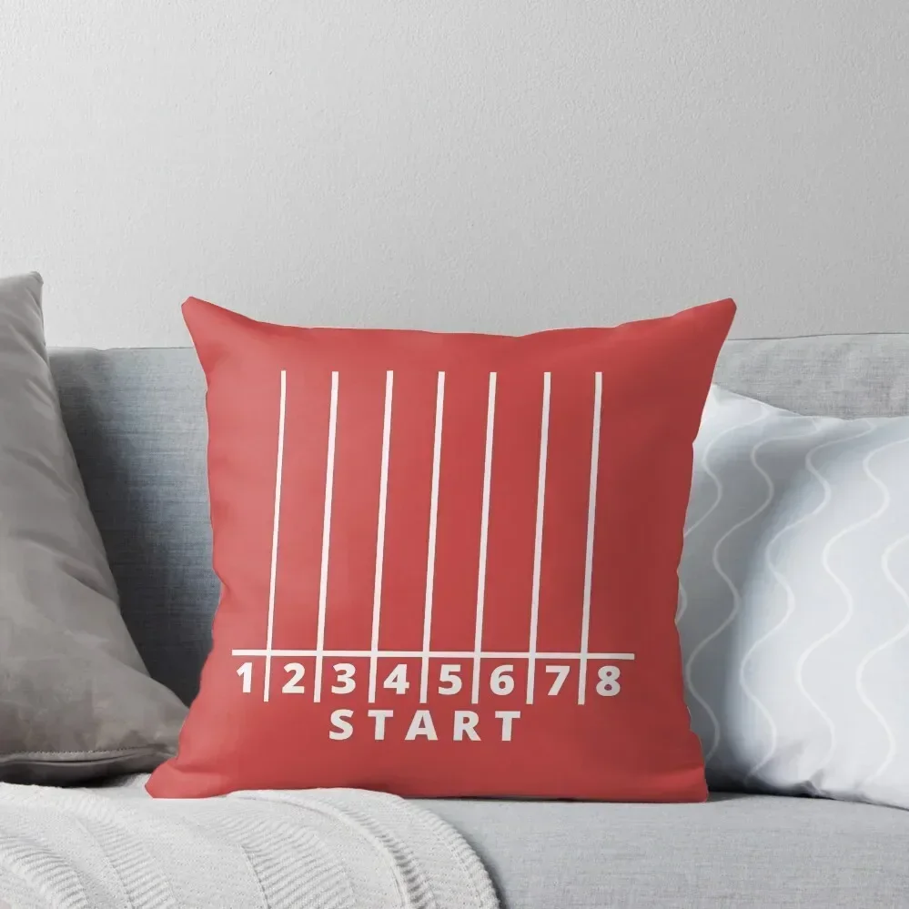 Start line of a running track. Throw Pillow Decorative Cover For Living Room Custom Cushion pillow